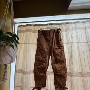 We The Free Women Burnt Orange/Brown Cargo Pants - Size Large